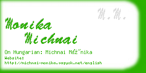 monika michnai business card